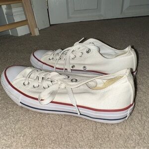 White low top converse